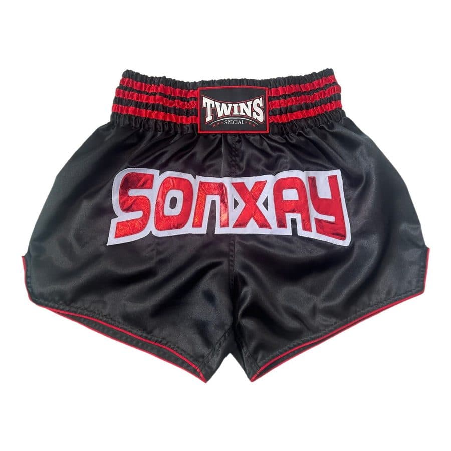 Black – Red · satin